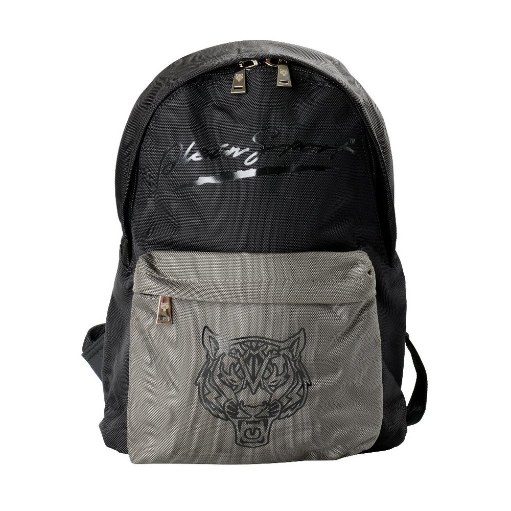 Plein Sport Unisex Logo Print Black "ZAINO EASTPAK" Backpack Bag